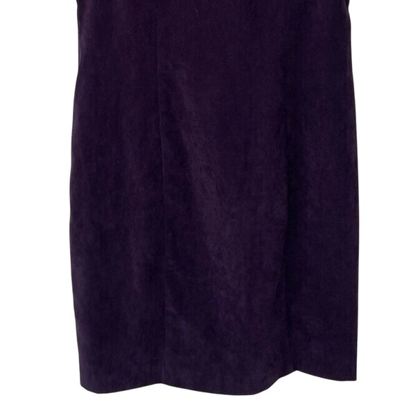 BE SMART PURPLE FAUX SUEDE SLEEVELESS DRESS SMALL? MEDIUM?-EXCELLENT! - Picture 5 of 10